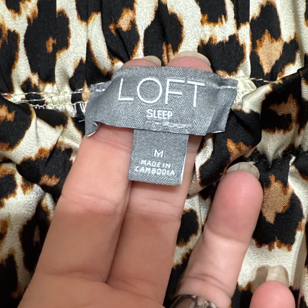 Loft Leopard Print Pajama Set - image 4